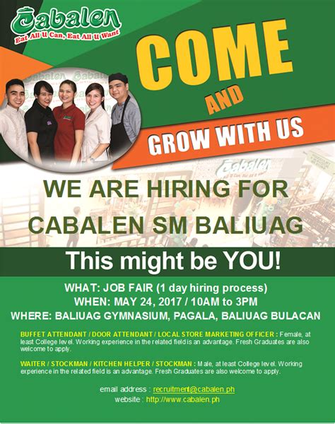 baliuag hiring|590 Part time jobs in Baliuag, Bulacan .